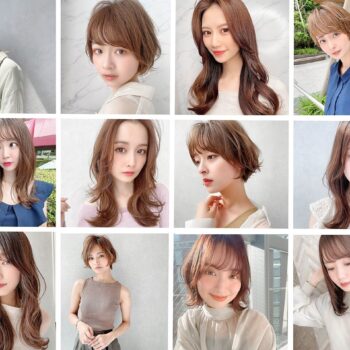 銀座縮毛矯正のヘアスタイル一覧のコラージュ写真